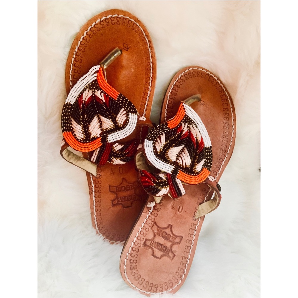 Exquisite Beaded Sandals